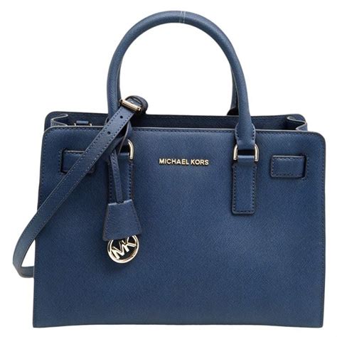 michael kors dillon std blue black|Women's Blue Designer Handbags .